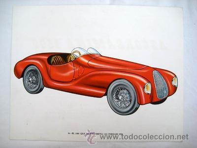Coleccionismo de carteles: 815 FERRARI 1938.  27x21 cm