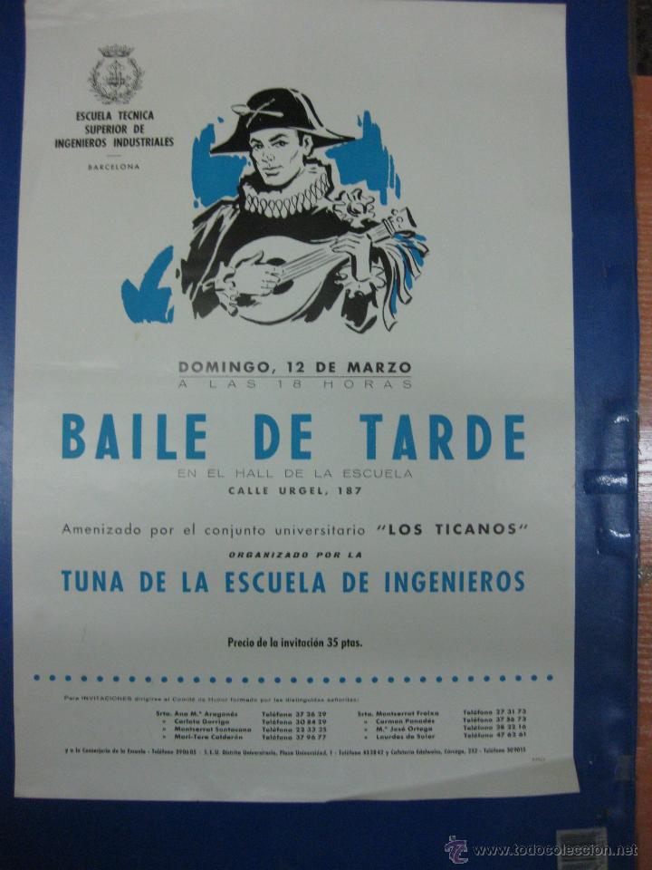 Cartel Baile De Tarde Escuela Tecnica Superior Vendido En Venta