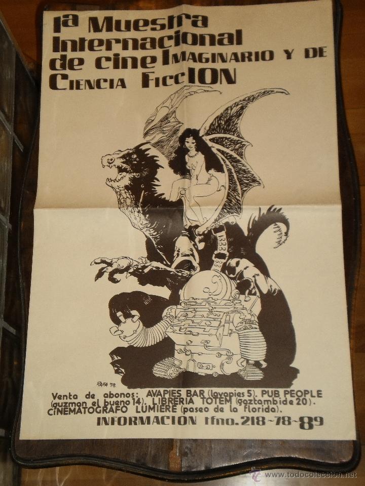 Coleccionismo de carteles: Cartel 1&ordf; Muestra Internacional de Cine Imaginario y de Ciencia Ficcion - 1979 - Madrid