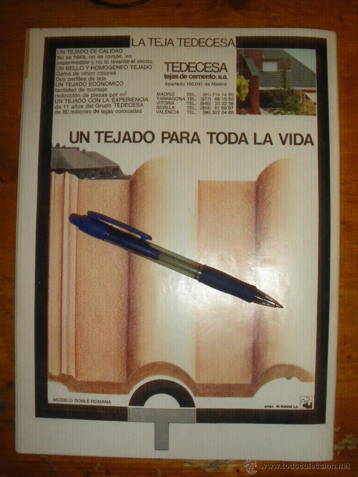 Sammeln von Plakaten: LA TEJA TEDECESA, UN TEJADO PARA TODA LA VIDA.