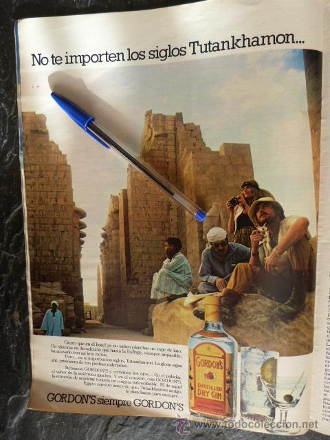 Coleccionismo de carteles: anuncio prensa ginebra larios 80s