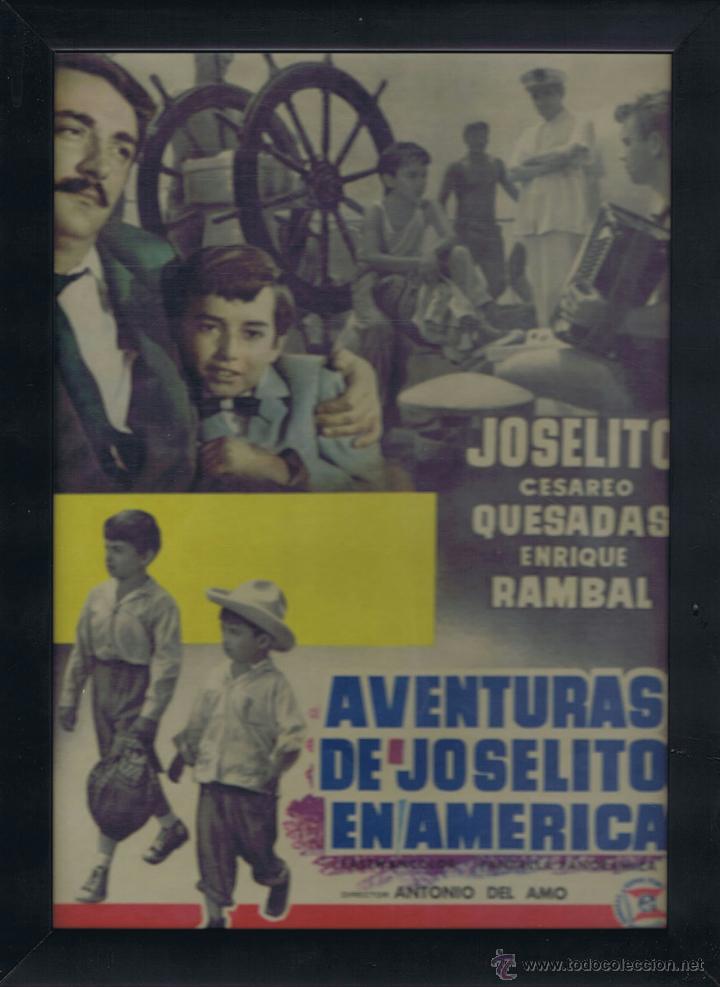 Coleccionismo de carteles: CARTEL DE LA PELICULA AVENTURAS DE JOSELITO EN AMERICA - DIRECTOR: REN&Eacute; CARDONA - INTERPRETE: JOSELI