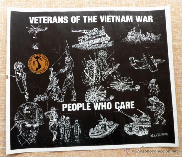 Colecionismo de cartazes: Veterans of the Vietnam War, People Who Care P&oacute;ster Original, Enrollado, mide 21,5 x 24,25 pulgadas