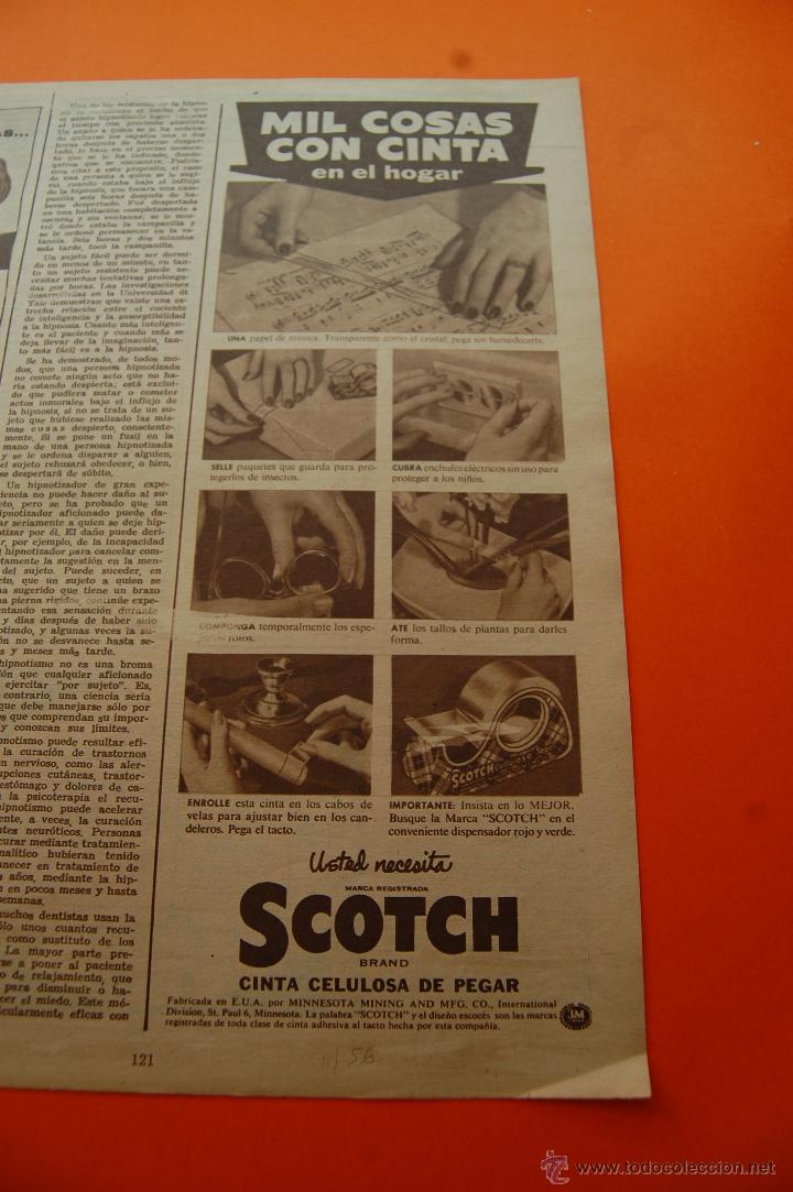 publicidad revista 1956 - cinta celulosa pegar - Compra venta en
