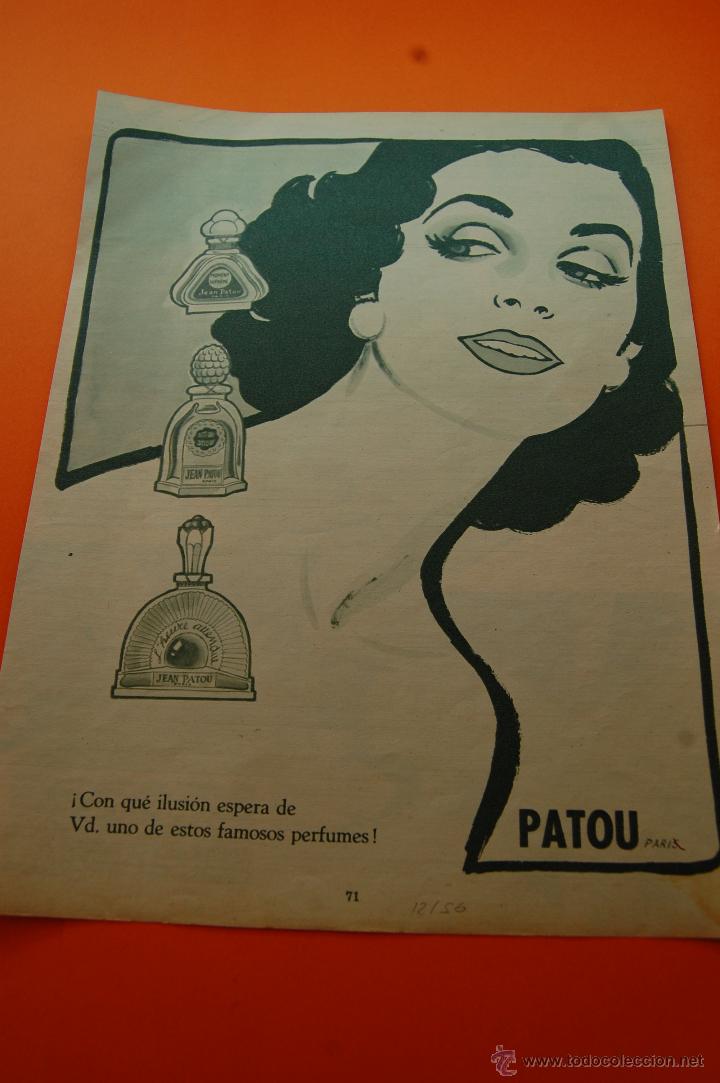 Sammeln von Plakaten: PUBLICIDAD REVISTA 1956 - PERFUME PATOU PARIS - ANUNCIO DE CUBA