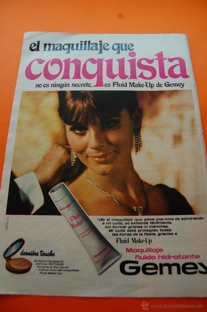 Coleccionismo de carteles: PUBLICIDAD REVISTA 1968 - GEMEY FLUID MAKE UP MAQUILLAJE