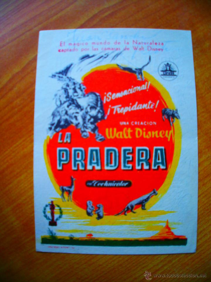Coleccionismo de carteles: FOLLETO DE MANO PROGRAMA PROSPECTO DE CINE PELICULA , LA PRADERA - Foto 1