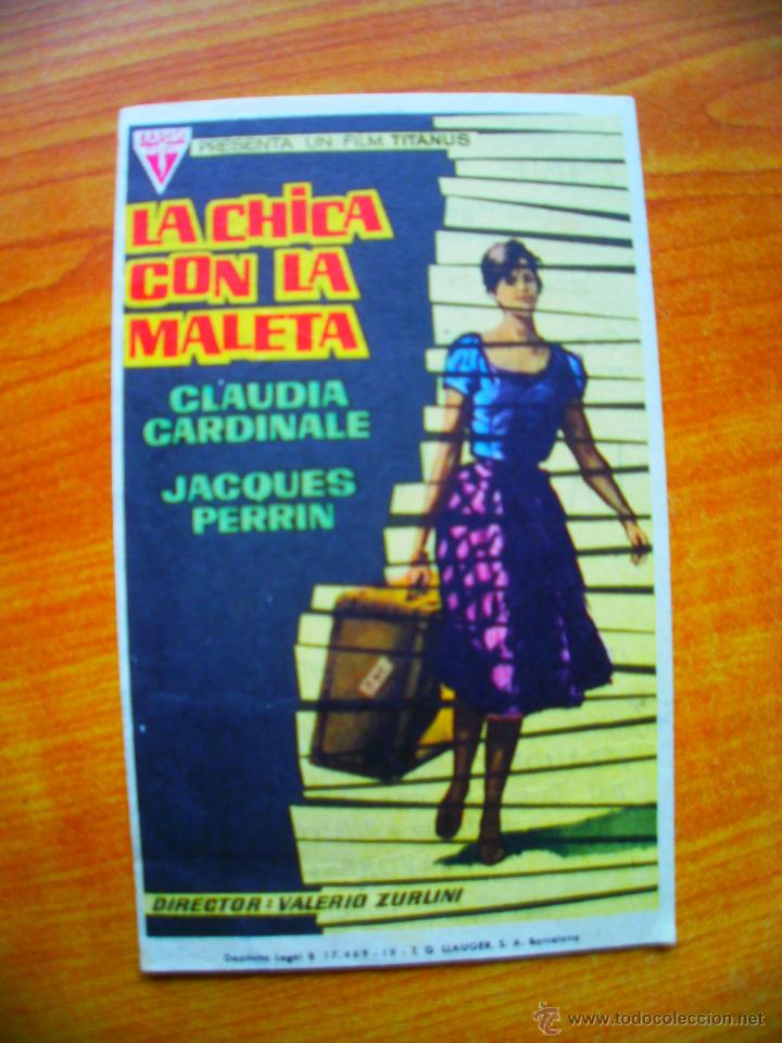 Coleccionismo de carteles: FOLLETO DE MANO PROGRAMA PROSPECTO DE CINE PELICULA , LA CHICA CON LA MALETA