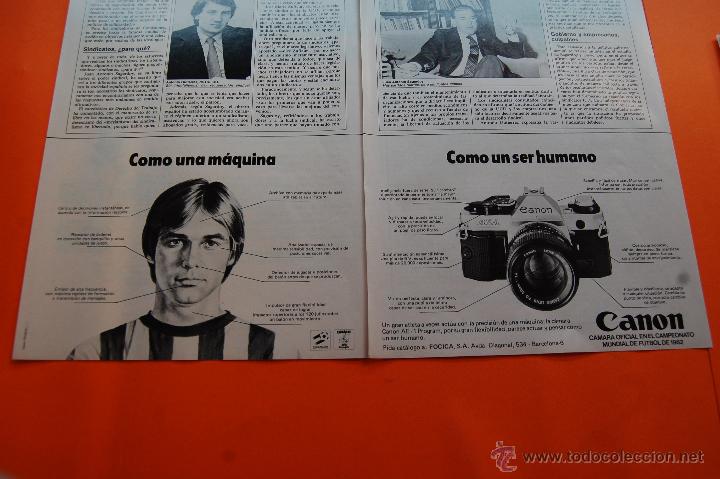 Coleccionismo de carteles: PUBLICIDAD 1982 - COLECCION CAMARAS - MUNDIAL FUTBOL ESPA&Ntilde;A 82 PATROCINADORES - CANON AE-1 DOBLE PAG