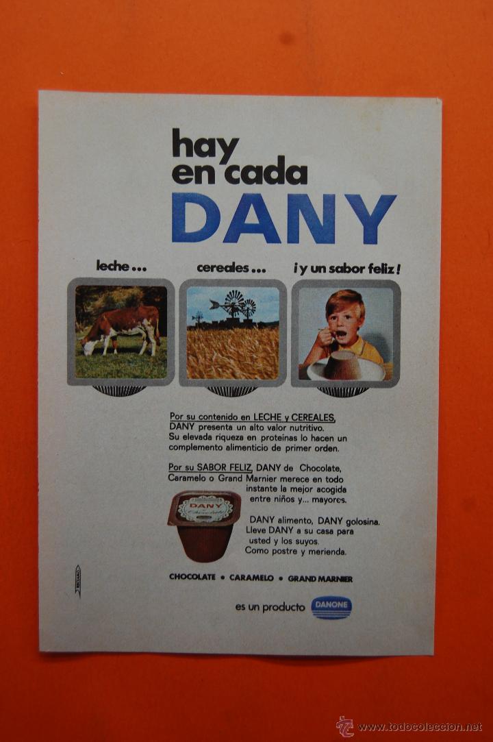 Coleccionismo de carteles: PUBLICIDAD 1971 - COLECCION COMIDA - DANONE - DANY - Foto 1
