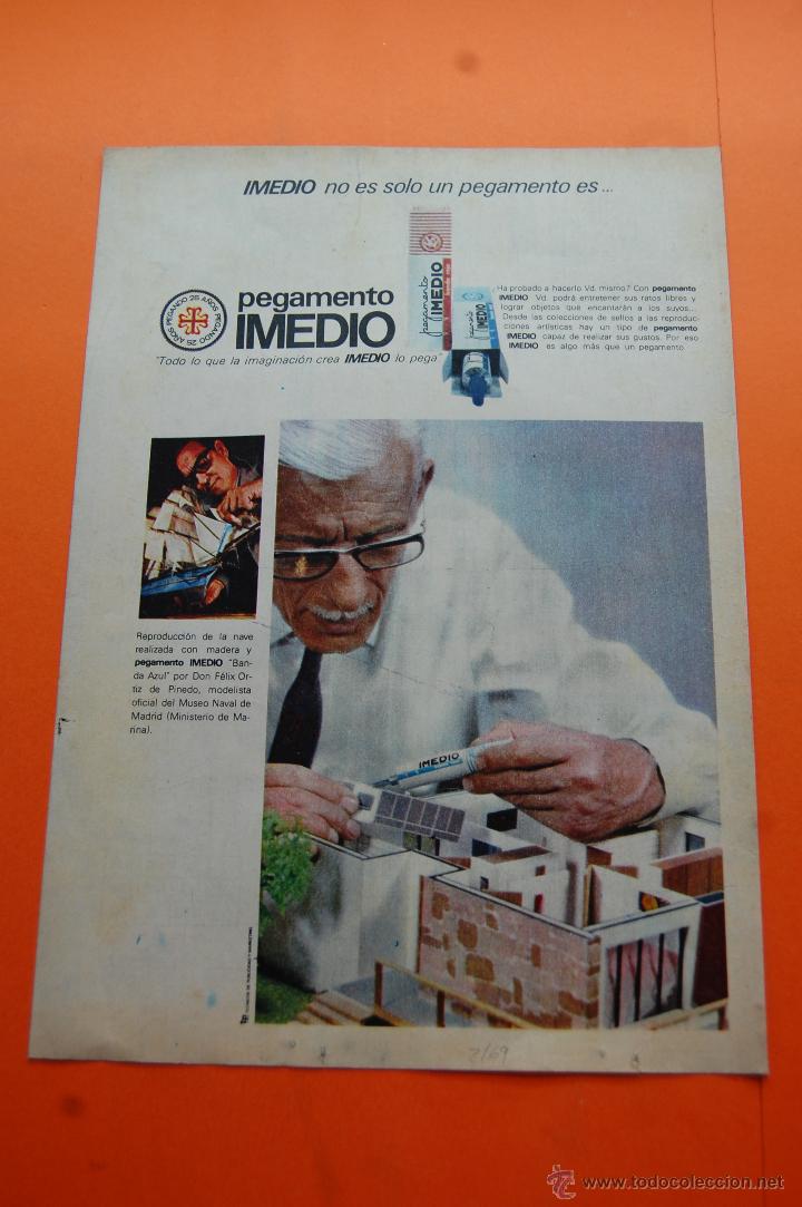 Collectionnisme d'affiches: PUBLICIDAD 1969 - COLECCION VARIOS - PEGAMENTO IMEDIO TAMA&Ntilde;O 22 x 31 CM.