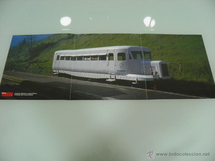 Poster collecting: POSTER, TRENES, HOBBYTREN, AUTOMOTOR MICHELIN, EN AZPEITIA 60 X 21
