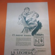 Coleccionismo de carteles: PUBLICIDAD 1929 - COLECCION COMIDAS - LECHE CONDENSADA LA LECHERA NESTLE