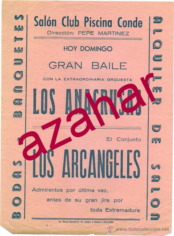 badajoz, años 60, gran baile salon club piscina - Buy Antique posters in  small format on todocoleccion