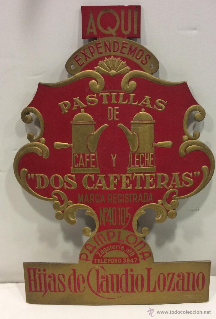 Cartel pastillas de café y leche dos cafeteras - Vendido en Venta Directa -  53063019