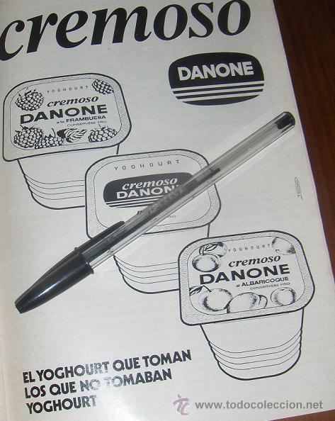 Coleccionismo de carteles: DANONE CREMOSO, PUBLICIDAD. - Foto 1