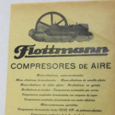 Coleccionismo de carteles: LA MAQUINARIA MINERA MODERNA, MADRID, 1925 FLOTTMANN COMPRESORES DE AIRE. Lote 53971165