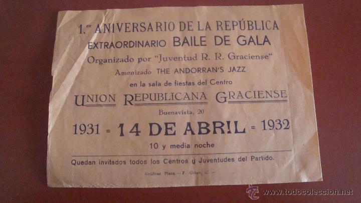 Coleccionismo de carteles: REPUBLICA ESPA&Ntilde;OLA  1.932 - Foto 3