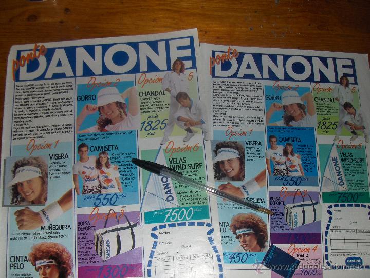 Coleccionismo de carteles: DANONE, PONTE DANONE. 2 ANUNCIOS. - Foto 1