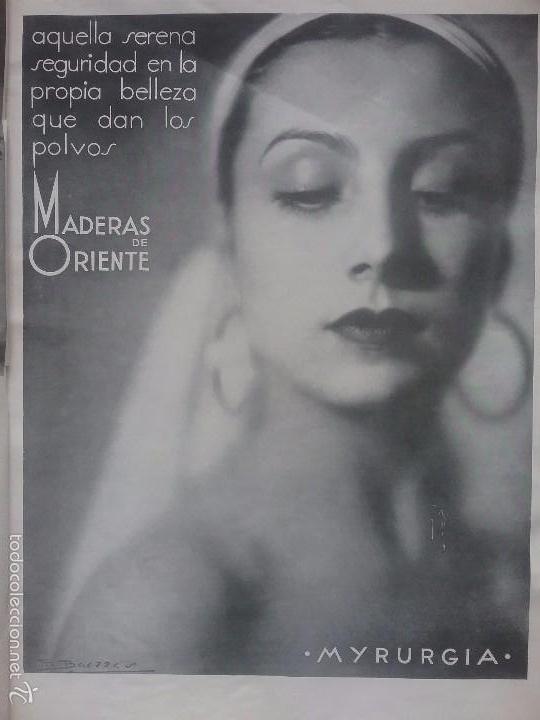 Coleccionismo de carteles: POLVOS MADERAS DE ORIENTE.A&Ntilde;O 1935 - Foto 1