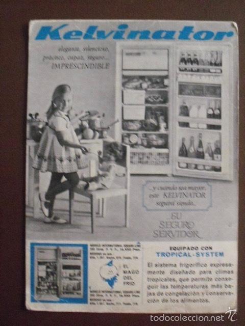 Collectionnisme d'affiches: OCTAVILLA PUBLICITARIA DE CART&Oacute;N DE FRIGORIFICO KELVINATOR. A&Ntilde;OS 60.