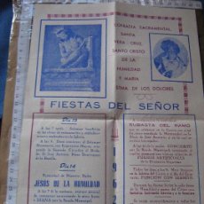 Coleccionismo de carteles: HIGUERA LA REAL 1962 - CARTEL COFRADIA STA VERA CRUZ - CRISTO HUMILDAD - MARIA STMA DE LOS DOLORE. Lote 60408823