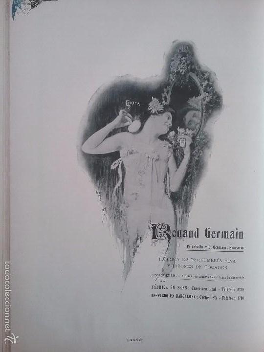 Colecionismo de cartazes: RENAUD GERMAIN.F&Aacute;BRICA PERFUMES.A&Ntilde;O 1910.BARCELONA HOJA PUBLICIDAD
