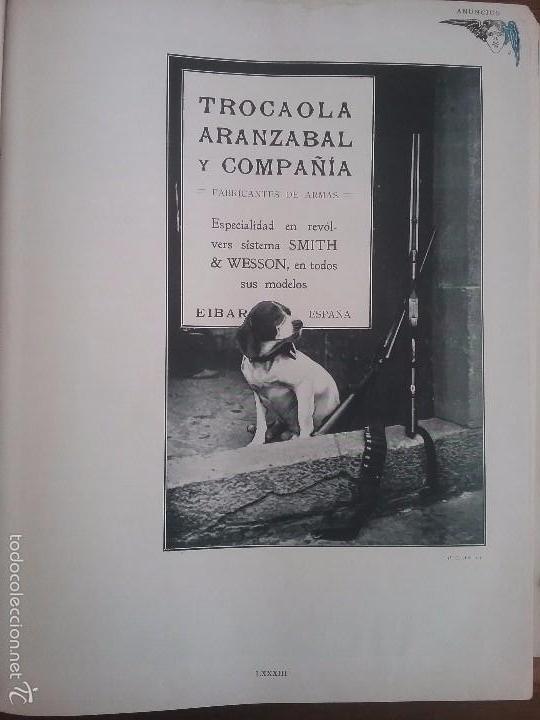 Coleccionismo de carteles: TROCAOLA ARANZABAL Y COMPA&Ntilde;IA .FABRICANTE DE ARMAS EIBAR A&Ntilde;O 1910.HOJA PUBLICIDAD