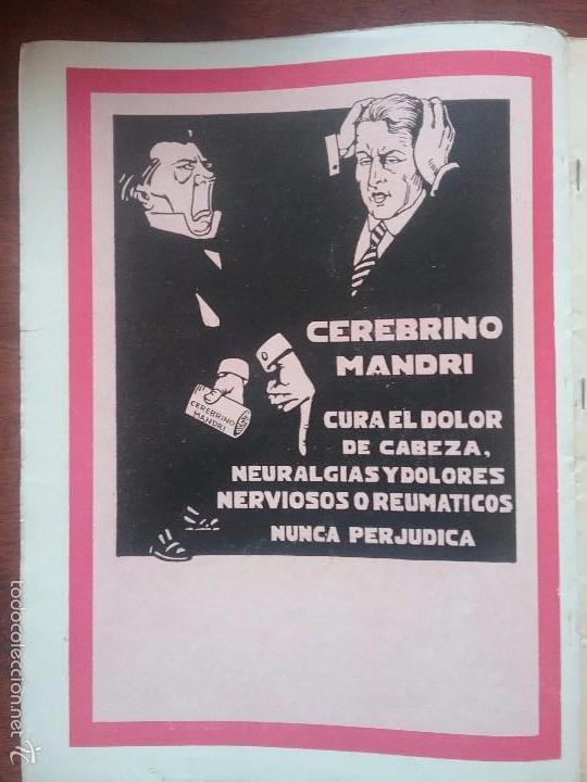 Collectionnisme d'affiches: CEREBRINO MANDRI .A&Ntilde;O 1926.HOJA PUBLICIDAD
