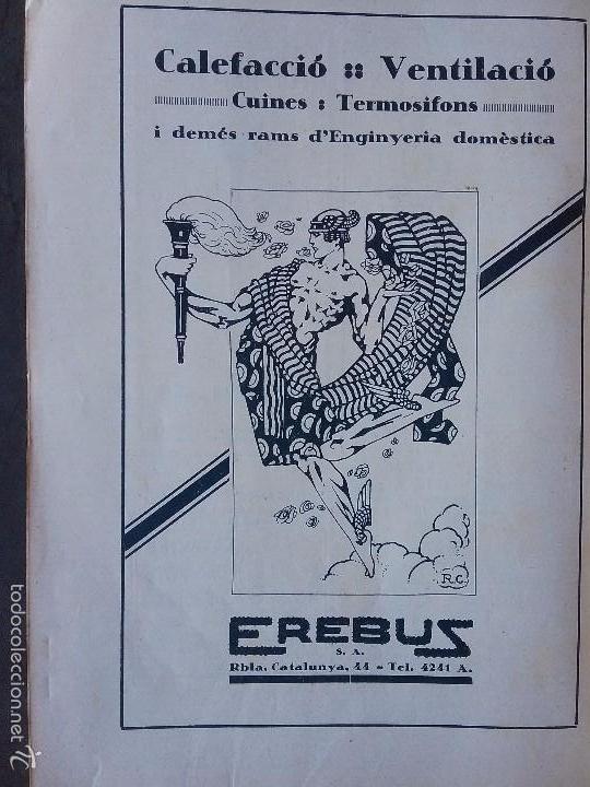 Collectionnisme d'affiches: EREBUS,.CALEFACCIO I VENTILACIO. BARCELONA A&Ntilde;O 1923.HOJA PUBLICIDAD