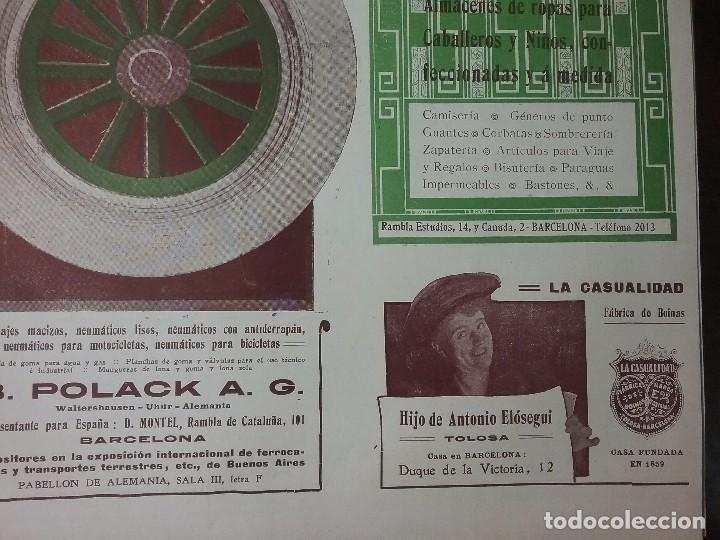 Sammeln von Plakaten: LA CASUALIDAD F&Aacute;BRICA DE BOINAS.TOLOSA.A&Ntilde;O 1910.HOJA PUBLICIDAD