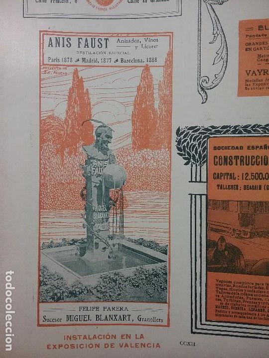 Sammeln von Plakaten: ANIS FAUST. FELIPE PARERA .GRANOLLERS.HOJA 1910.HOJA REVISTA.ANISADOS,VINOS Y LICORES