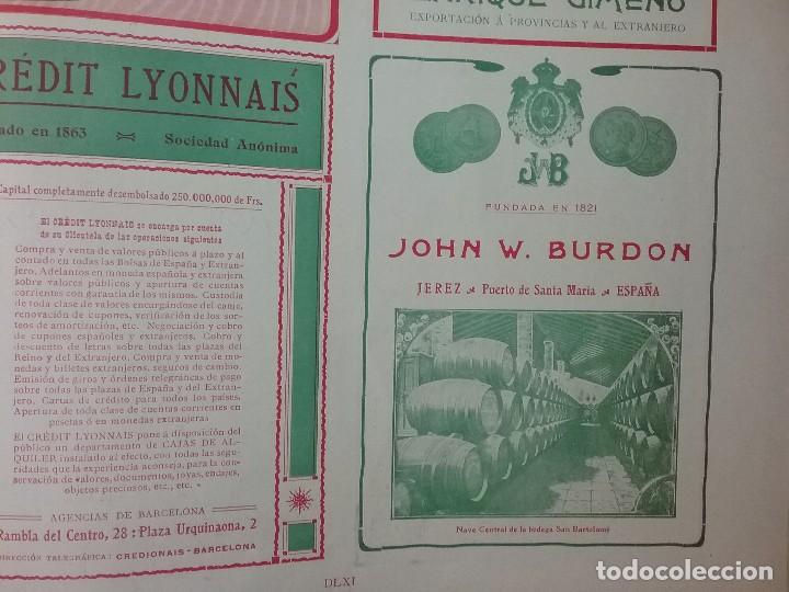 Collectionnisme d'affiches: JOHN W.  BURDON JEREZ.PUERTO DE SANTA MARIA.CADIZ.A&Ntilde;O 1910.HOJA PUBLICIDAD