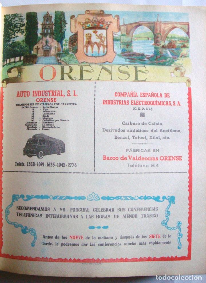 Coleccionismo de carteles: L&aacute;mina colecci&oacute;n publicidad Auto Industrias licores Viso provincia de Orense 1954-1955