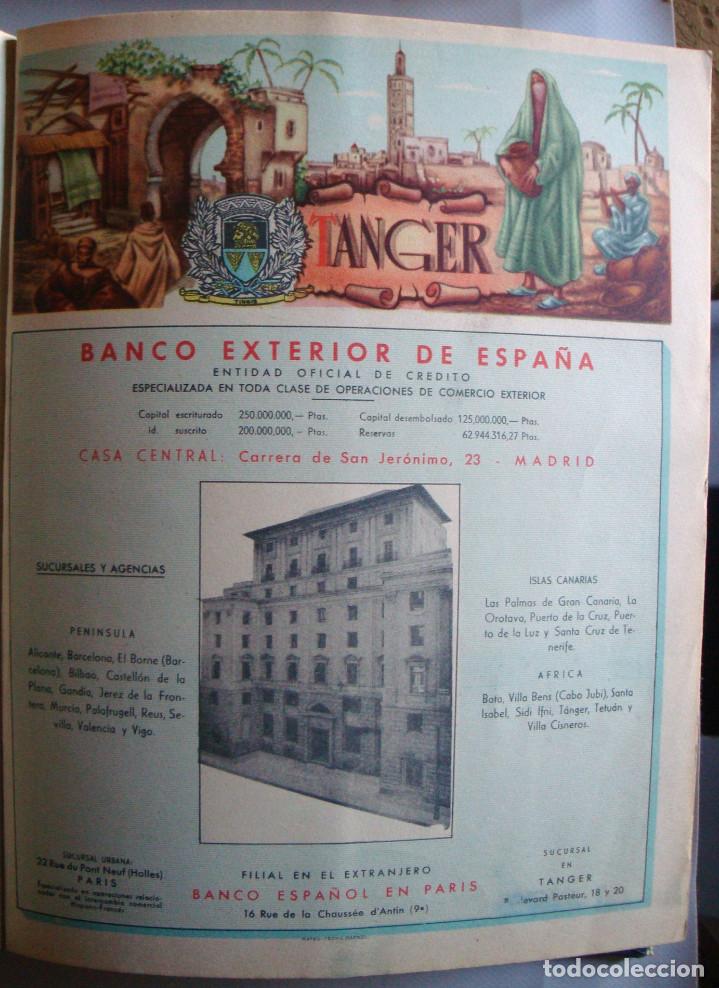Coleccionismo de carteles: Tanger l&aacute;mina colecci&oacute;n publicidad anuario telef&oacute;nico 1954-1955