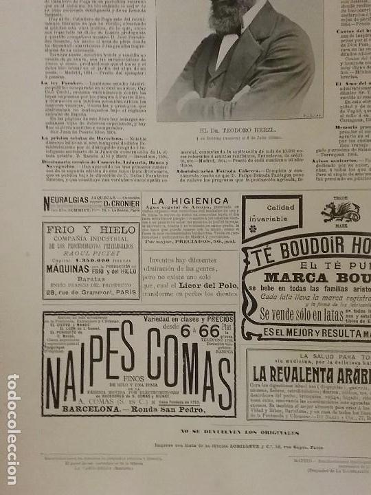 Colecionismo de cartazes: NAIPES COMAS.BARCELONA A&Ntilde;O 1904. HOJA PUBLICIDAD
