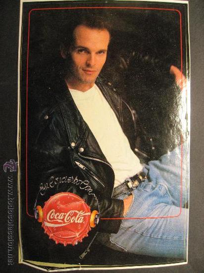 Coleccionismo de carteles: PEGATINA ADHESIVA DE MIGUEL BOSE,COCA COLA.MEDIDAS 21,5 x 14 Cm.