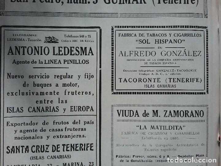 Collectionnisme d'affiches: F&Aacute;BRICA DE TABACOS Y CIGARRILLOS SOL HISPANO DE ALFREDO GONZALEZ.TACORONTE TENERIFE.HOJA PUBLICIDAD
