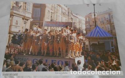 Coleccionismo de carteles: CARNAVAL DE C&Aacute;DIZ, L&Aacute;MINA DEL CORO LOS CASCABELES, DE 1957, DE DIARIO DE C&Aacute;DIZ