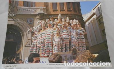Coleccionismo de carteles: CARNAVAL DE C&Aacute;DIZ, L&Aacute;MINA DEL CORO LOS BASTONES DE CARAMELO, DE 1958, DE DIARIO DE C&Aacute;DIZ