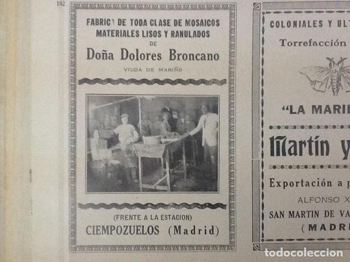 Sammeln von Plakaten: DO&Ntilde;A DOLORES BRONCANO FABRICA DE TODA CLASE DE MOSAICOS.CIEMPOZUELO MADRID.HOJA REVIISTA 1928