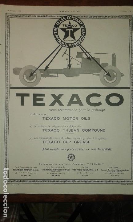 Sammeln von Plakaten: TEXACO.THE TEXAS COMPANY U.S.A.HOJA PUBLICIDAD A&Ntilde;O 1924.ORIGINAL