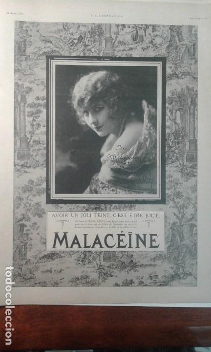Collezionismo di affissi: MALACEINE .HOJA PUBLICIDAD A&Ntilde;O 1923 ORIGINAL