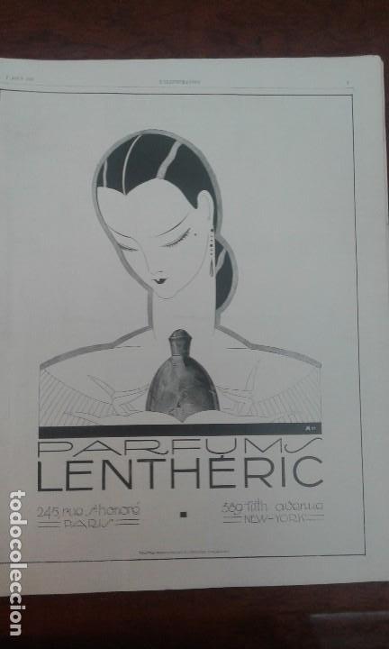 Coleccionismo de carteles: PARFUMS LENTHERIC PARIS  HOJA PUBLICIDAD A&Ntilde;O 1926 ORIGINAL