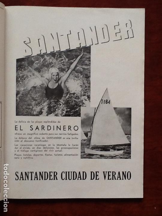 Coleccionismo de carteles: SANTANDER CIUDAD DE VERANO. EL SARDINERO HOJA PUBLICIDAD 1940
