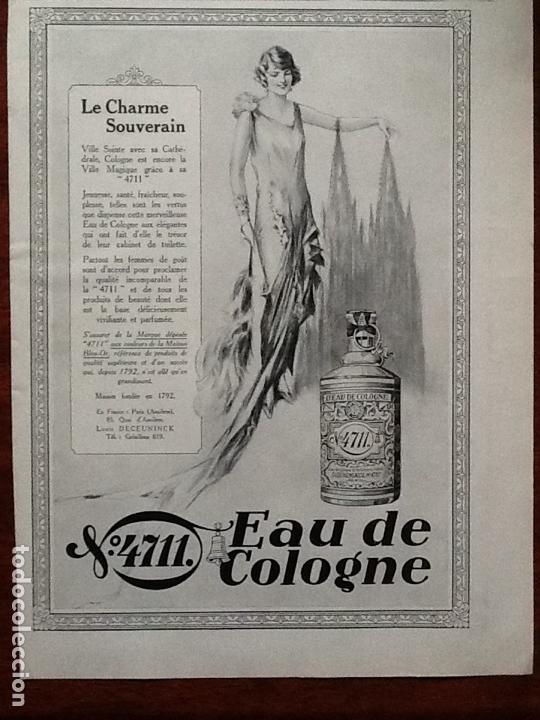 Collectionnisme d'affiches: EAU DE COLOGNE N 4711.LE CHARME SOUVERAIN.HOJA PUBLICIDAD A&Ntilde;O 1929.ORIGINAL