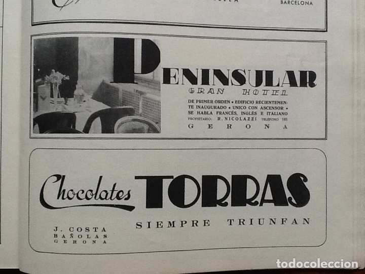 Coleccionismo de carteles: CHOCOLATES TORRAS SIEMORE TRIUNFAN BA&Ntilde;OLAS BANYOLES HOJA REVISTA 1939