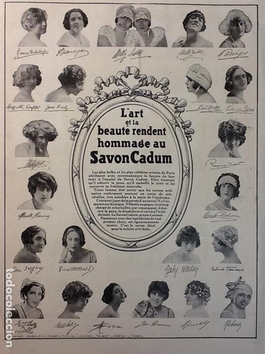 Sammeln von Plakaten: SAVON CADUM HOJA REVISTA A&Ntilde;O 1924 ORIGINAL JAB&Oacute;N
