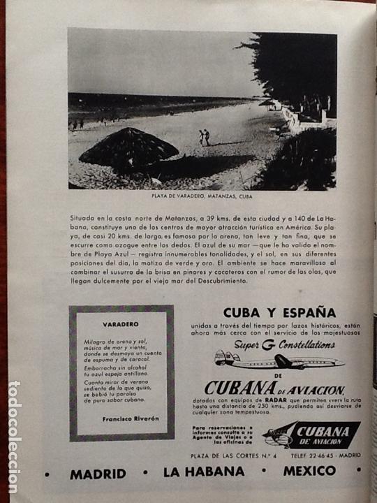 Coleccionismo de carteles: CUBANA DE AVIACI&Oacute;N S&Uacute;PER G CONSTELLATIONS COMPA&Ntilde;&Iacute;A A&Eacute;REA HOJA PUBLICIDAD A&Ntilde;O 1958