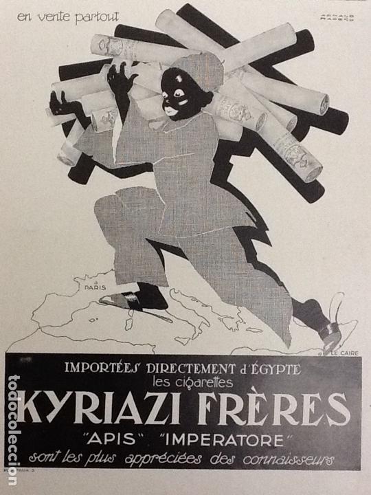 Sammeln von Plakaten: KYRIAZI FRERES CIGARRILLOS EGIPCIOS HOJA PUBLICIDAD A&Ntilde;O 1928 MEDIDAS 29 x 40 cm